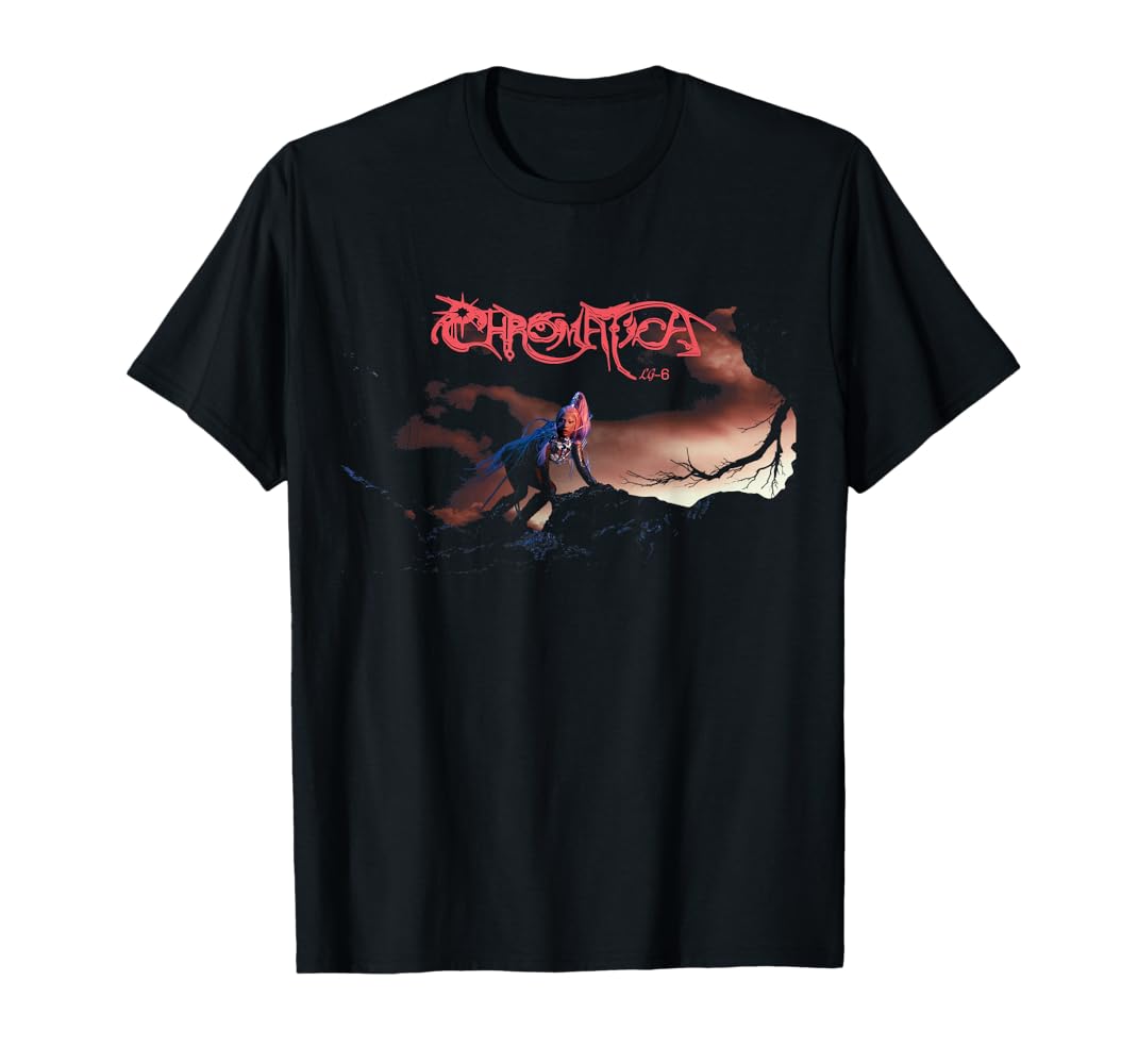 LADY GAGA L レディガガ chromatica オフィシャルTシャツ Amazon.com: Official Lady Gaga Chromatica Cover T-Shirt